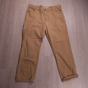 Carhartt Rugged Flex Relaxed Fit Canvas Work Pants Men Size 40x32(30) Brown